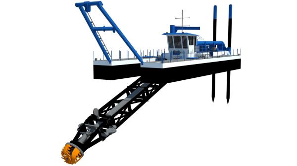 24 inch hydraulic cutter suction dredger for land reclamation and capital dredging