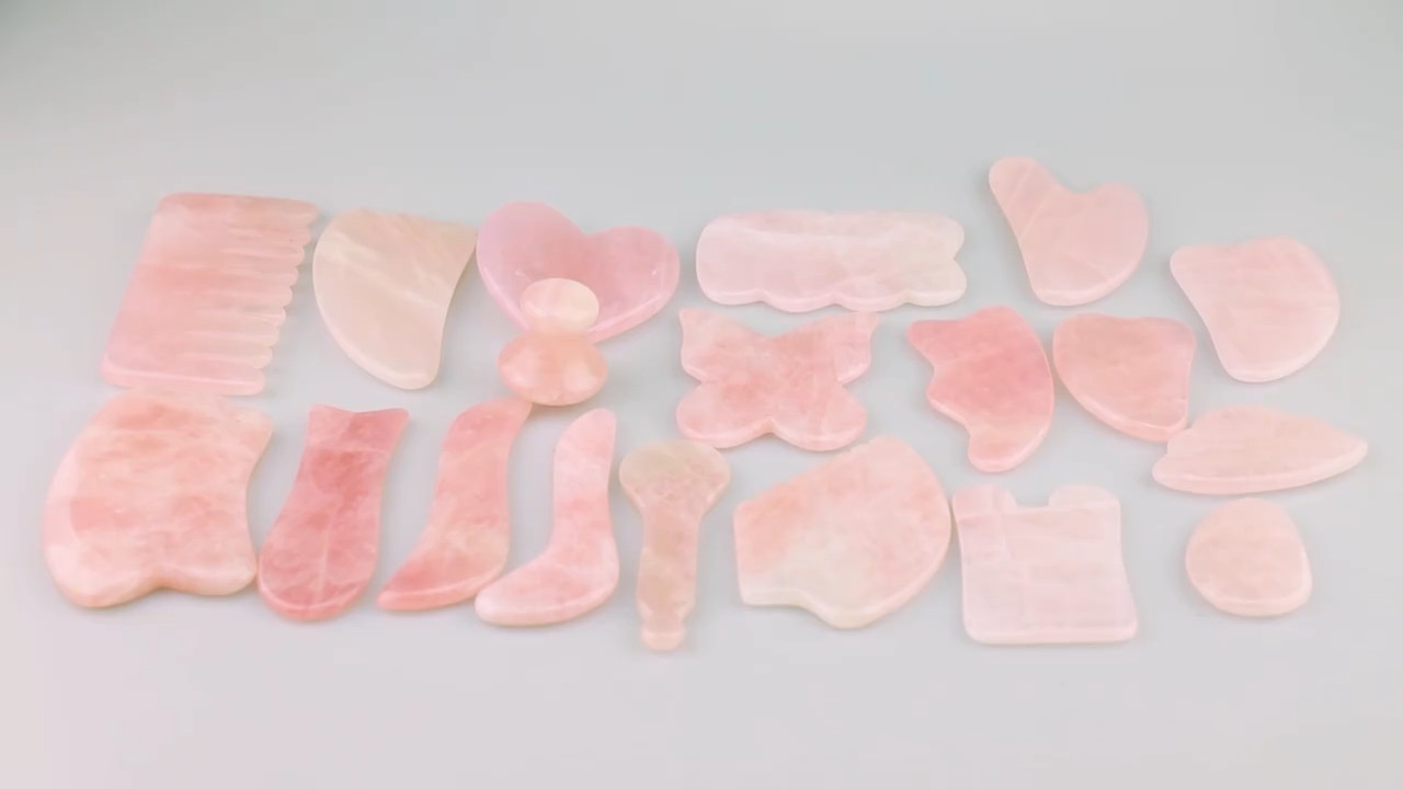 Сформированный бабочкой камень Gua Sha нефрита