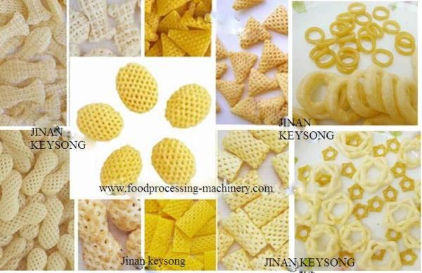Doritos Chips Production Machine , Industrial Puff Potato Chips Frying Machine