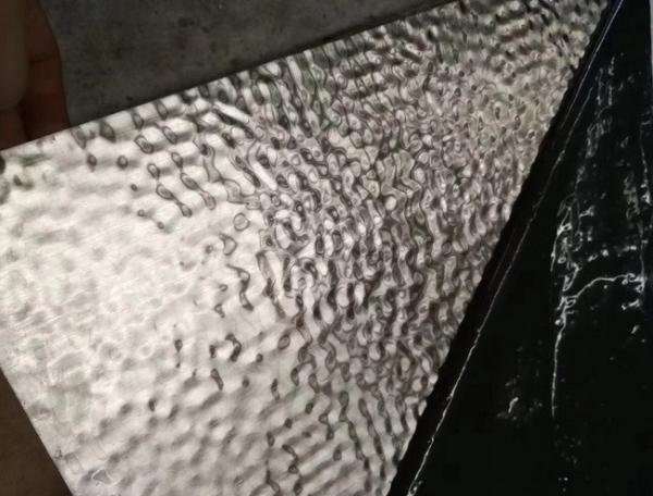 Hammered Stainless Steel Countertops Sink Metal Backsplash Material In Foshan China