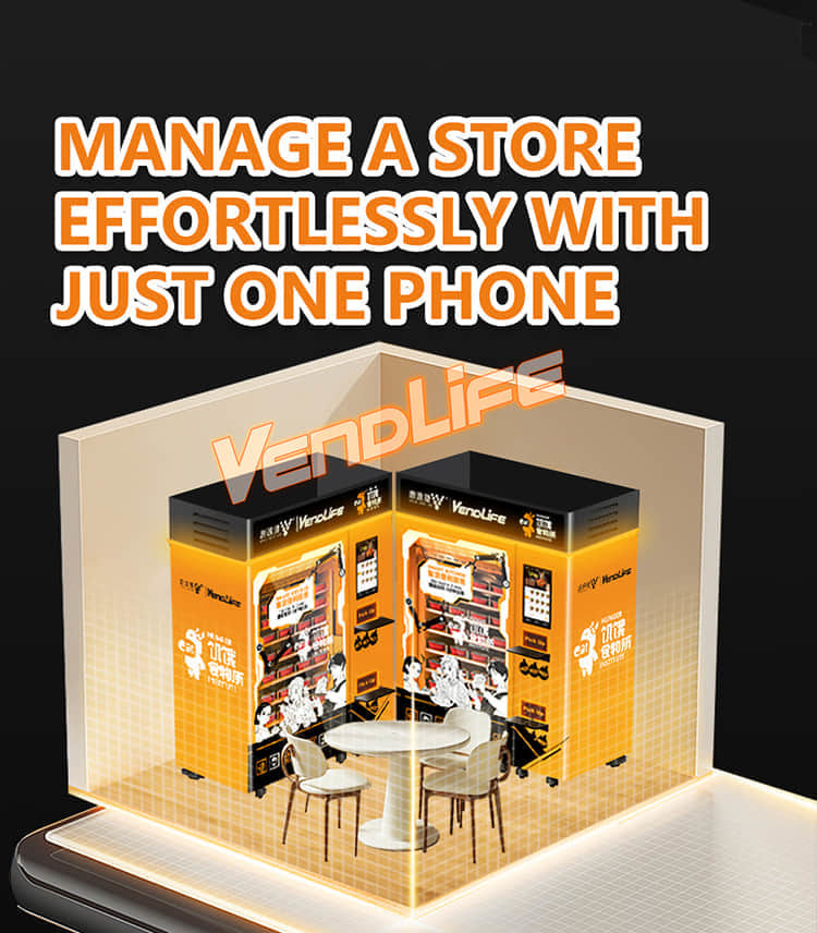 VendLife Dual Microwave Bento Vending Machine: 24/7 hot meal vending kiosk. 2x4000W, 45s, 110-168 boxes, QR & face-pay. Offices, factories. Operators, wholesalers, vending entrepreneurs.