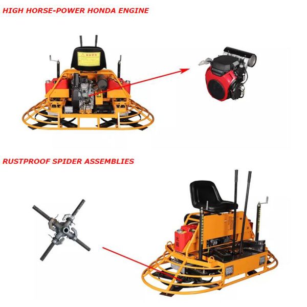 Езда 13HP Honda GX160 мини управляя конкретная на машине лопаткы силы