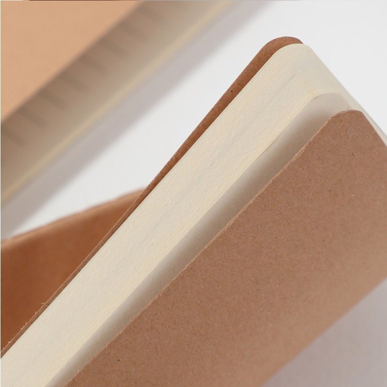 100 Pages/ 50 Sheets Soft Kraft Cover Notebook Perfect for Students and Professionals
