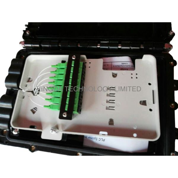 Corps de boîte aérien 1 x de câble optique de fibre diviseur nu de PLC 2 pour les fibres Bunchy 8 noyaux