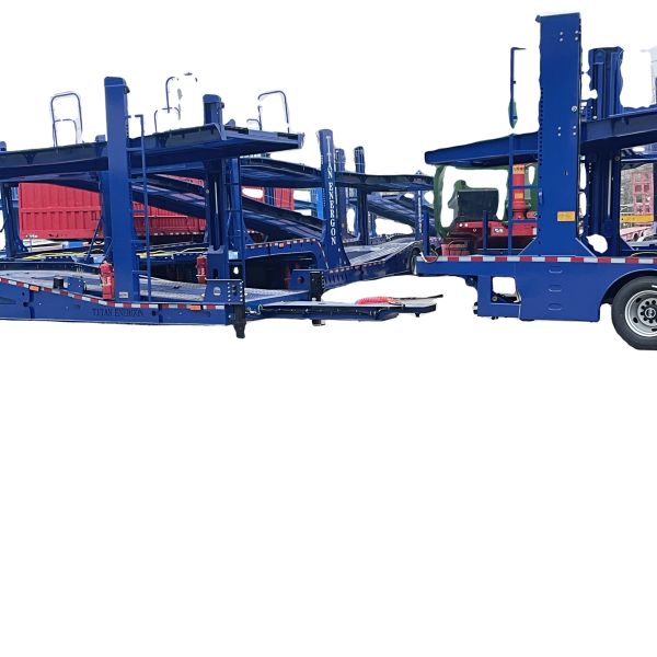 HUAXIANG 2 Axle Light Weight Double Deck Car Carrier Semi Trailer for Car Transporting