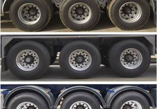 marca usada 45000L de los remolques LINGYU del petrolero del acero inoxidable para el transporte del aceite