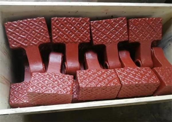 Hard Layer Crusher Wear Parts , Manganese Steel Hammers With Surface Welded
