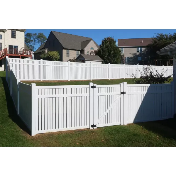 Easy DIY 6 X 8 White Privacy Vinyl Fence Panel Outdoor UV Resistant