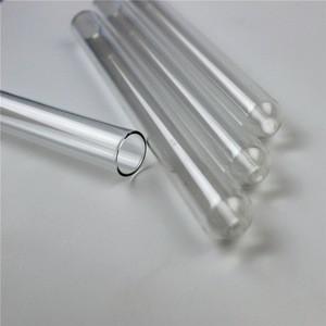 Projeto profissional da elevada precisão da garrafa de reagente do tubo de ensaio de quartzo do laboratório