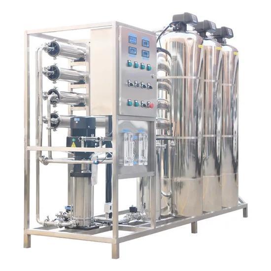 500L/H Commercial Reverse Osmosis Water Purification System with FRP Pretreatment Tanks and Stainless Steel Skid-Mounted Design