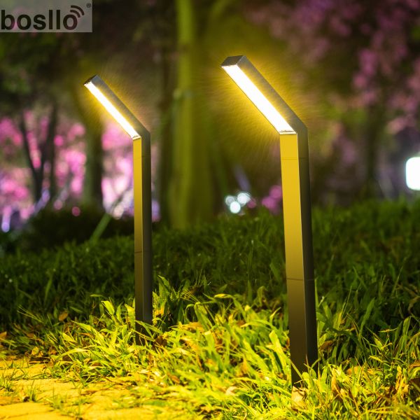 ODM Solar Garden Lamps Black Warm White Outdoor Solar Lights