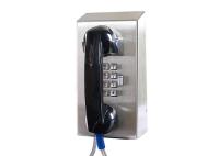 Telefone à prova de intempéries e resistente a vandalismo com controle de volume para presídio 247 * 130 * 132 mm