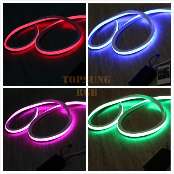 Amazing bright 16*16m 24V flat RGB neon light for room