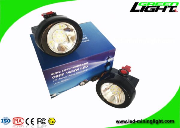 Anti Dust Wheat Cordless Cap Lamp Mining 2.8Ah Battery Small Size Long Life Span