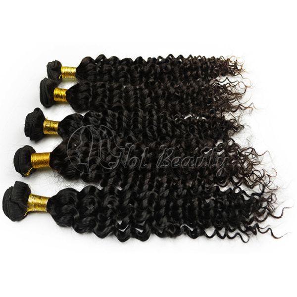 Deep Wave 100g 120g 160g Brazilian Hair Virgin Hair / Curly Hair Extensions