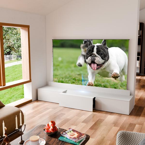 Wooden Sliding TV Cabinet 50Hz / 60Hz TV Stand With Projector Cabinet