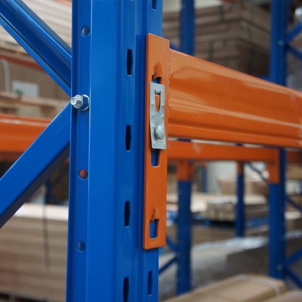 Estante de armazenamento de aço para armazéns de carga pesada Estante de paletes seletivo Dexion Estilo padrão