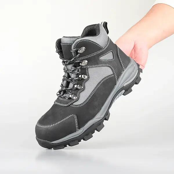 High Ankle Waterproof Hiking Boots Industrial Composite Toe Slip Resistant Shoes For Training