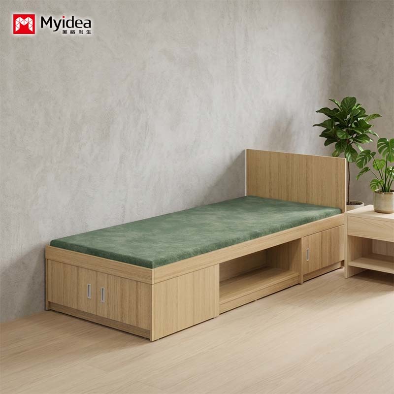 Versatile Single Bed with Under-Bed Storage – Durable & Stylish, Suitable for Apartments, Boutique Hotels, and Guesthouses.
