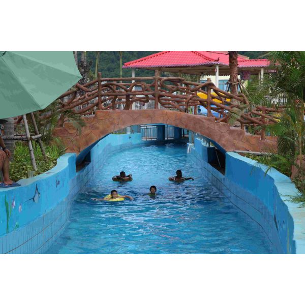 Оборудование парка атракционов реки на открытом воздухе аквапарк ФРП ленивое для детей/взрослых в парке атракционов