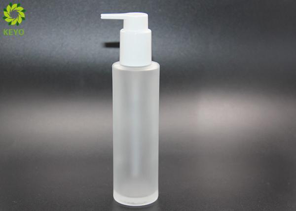 Frosted Glass Hair Oil Body Essential Oil Pump Bottle 100ml 120ml