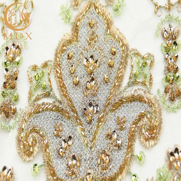 Ширина ручной работы 135cm особенных тканей шнурка свадьбы материальная расстворимая в воде