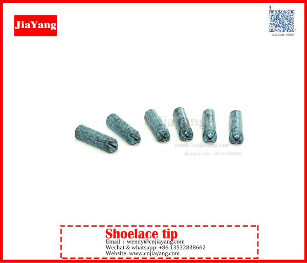 Jiayang matte green paitning color metal tips for shoelace
