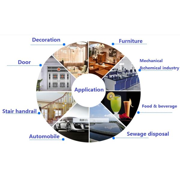 Round Square Hex Stainless Steel Tube AISI 304L 316 430 Seamless SS Pipe