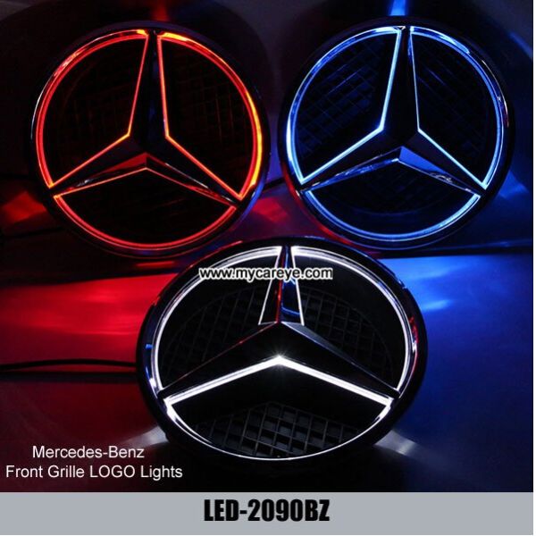 Mercedes-Benz A class W176 A180 A200 A260 Front Grille logo LED Light Badge Lights