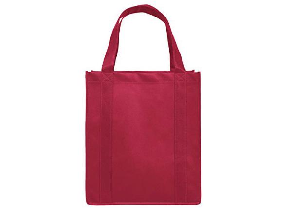 FDA Red Large Non Woven Tote Bag Non Woven Polypropylene Shopping Bags
