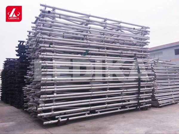 Long Span Outdoor Aluminum Foldable Arched Roof Scaffold Truss For Exhibition