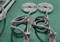 480V 1P 4KW PTFE chauffeur d'immersion chauffeur en forme de spirale PTFE pour chauffer le liquide de réservoir chimique