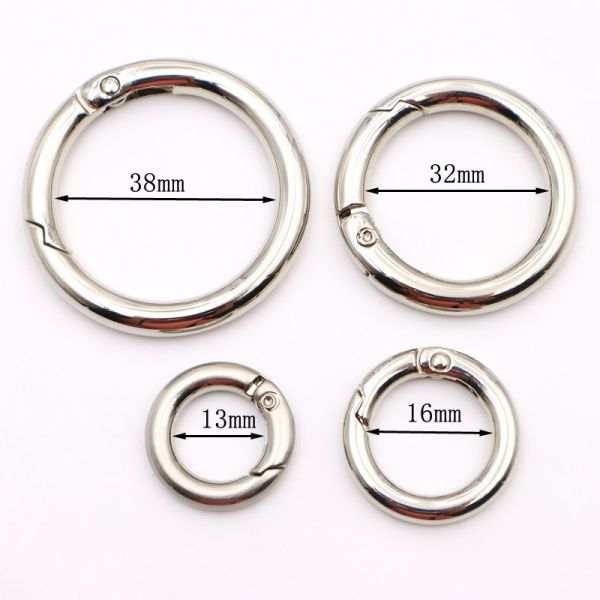 Smooth Spring O Ring Shiny Spring Gate Ring 30mm Phone Case Lanyard Accessories
