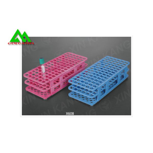 Chemistry Laborary Test Tube Racks , Plastic Test Tube Holder Stand