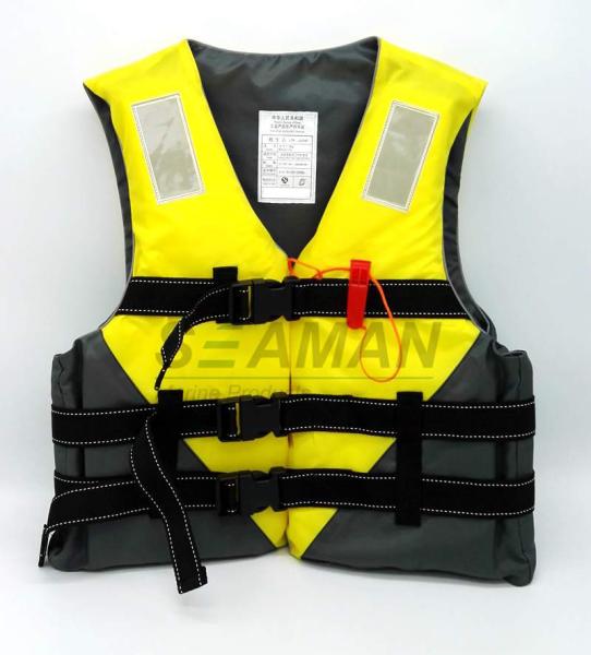 Veste de vida adulta da flutuação do revestimento de vida do lazer dos esportes de água da cor do amarelo de Jetski