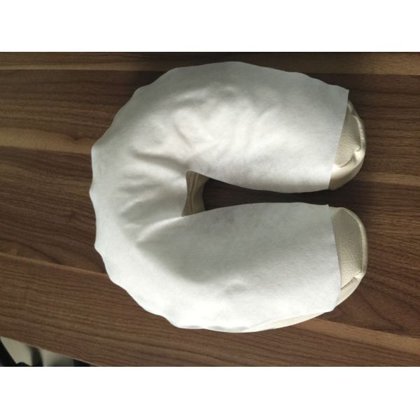 Disposable 30*41CM Massage Face Cradle Covers Spunlance Cotton