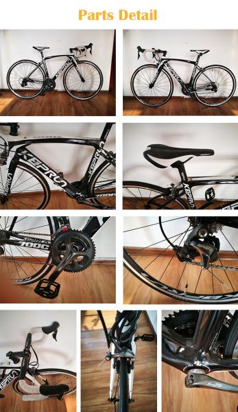 High grade fashion style colorful carbon fiber 27 inch 700C road bike/bicycle made in China