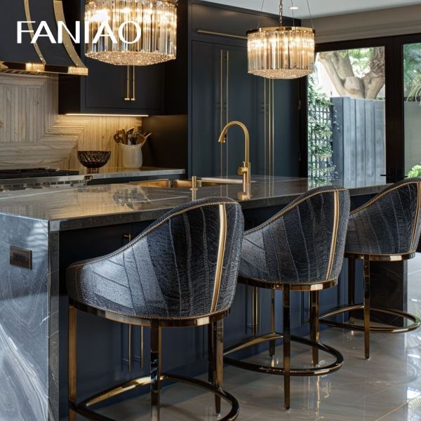 Современная роскошь Готовая к сборке Мебель интерьера Плоская упаковка Шкаф дизайн Шкаф Кухонные шкафы