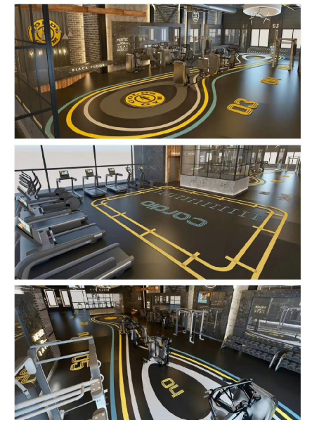 RoHS Rubber Gym Mats , Waterproof Gym Rubber Floor Mats