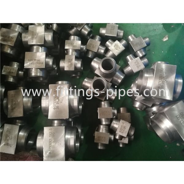 Astm A815 Socket Weld Cross , Industrial Forged Pipe Fittings