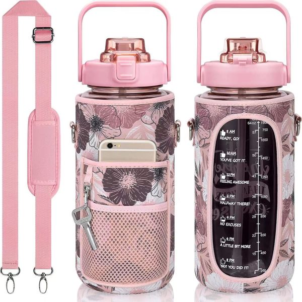 Thermal Insulation Performance None 2000ml Water Bottle with Neoprene Sleeve and Strap