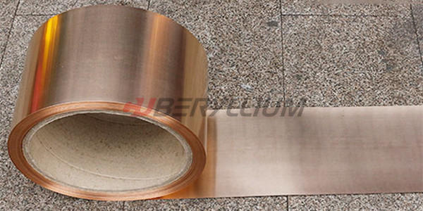 CuBe2 Strip Thickness 0.05mm Width 50-150mm Hard State For Microswitch