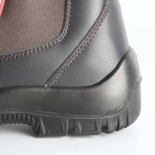 High Heel Knee Boots Oil Resistant / Water Resistant Work Shoes Genuine Leather