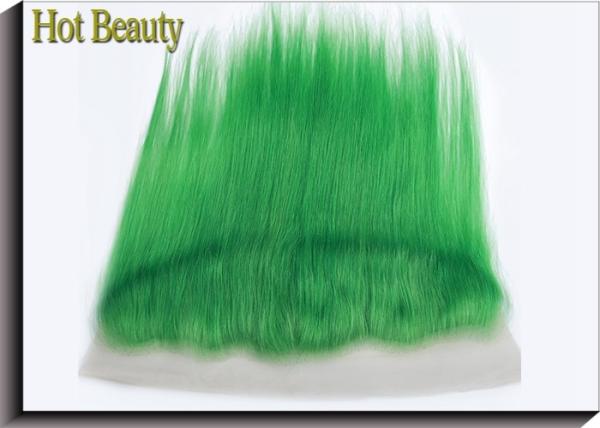 10 - 20 Human Hair Lace Closure No Synthetic Green Color No Smell