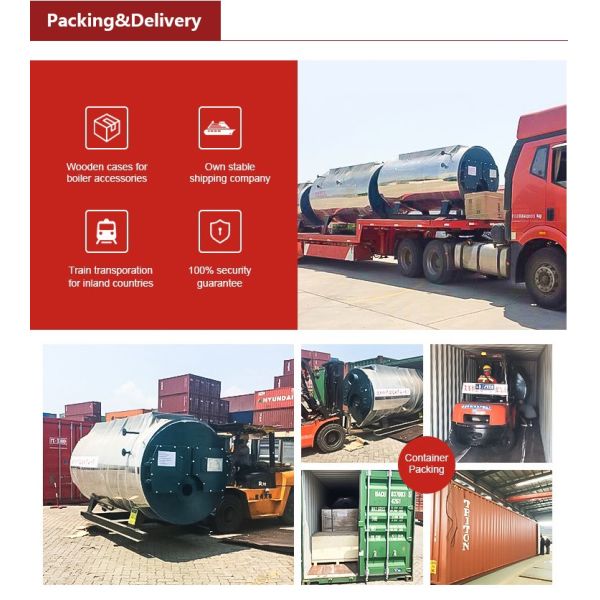 High Efficiency Fire Tube Steam Boiler Equipment 1 Ton - 20 Ton Capacity