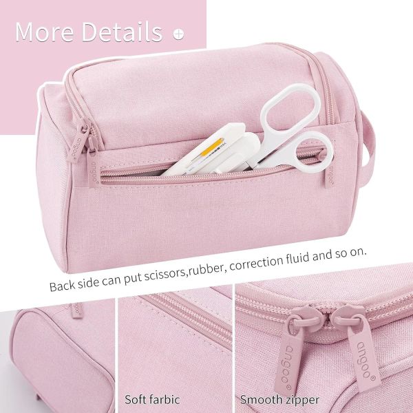 HVOMO BIG CAPACITY PENCIL CASE HIGH LARGE STORAGE POUCH MARKER PEN CASE TRAVEL SIMPLE STATIONERY BAG SCHOOL COLLEGE