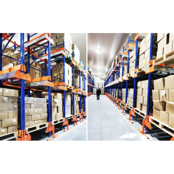 Two Way Radio Shuttle Racking Pallet Runner Rack System For Cold Storage Cold Chain