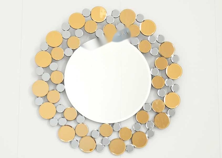 Quart Set Of 4 Decorative Mirrors For Living Room With Venetian Frame 50X40X4CM