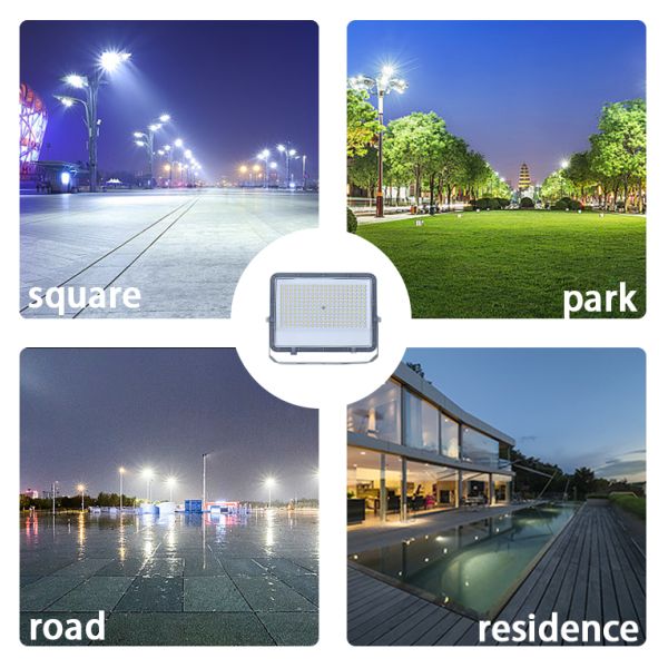 IP66 Waterproof Smart Aluminum Housing CCT Warm White LED Flood Light for Outdoor Use