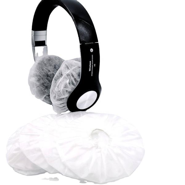 o fones de ouvido 50pcs/Bag descartável cobre as tampas da orelha dos auriculares da tela não tecida